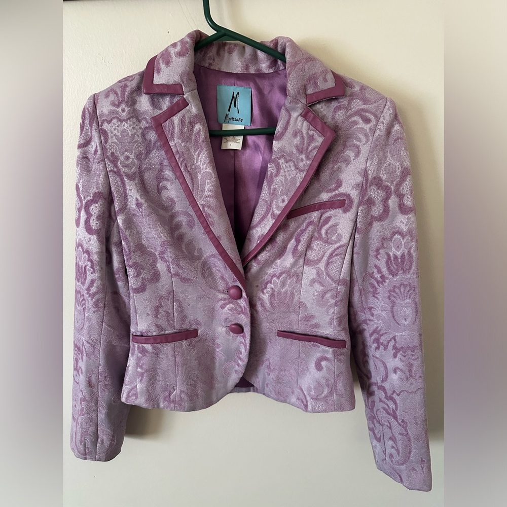 Marciano Pink Paisley Blazer Sz 4